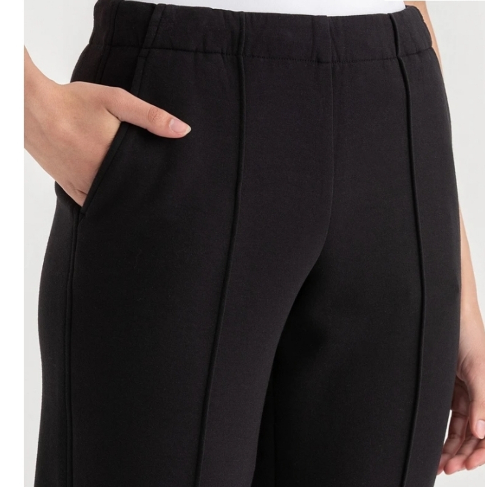 Double Knit Tapered Leg Ankle Pant